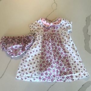 Baby Boden Floral Dress and Bloomers